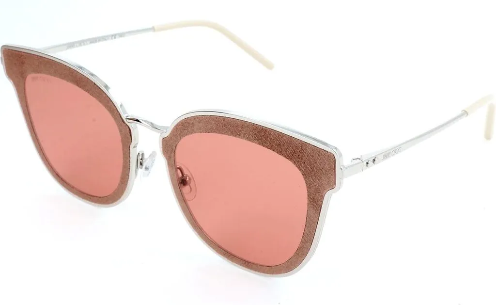 Lunettes de soleil femme Jimmy Choo NILE-S monture ronde large 63 mm