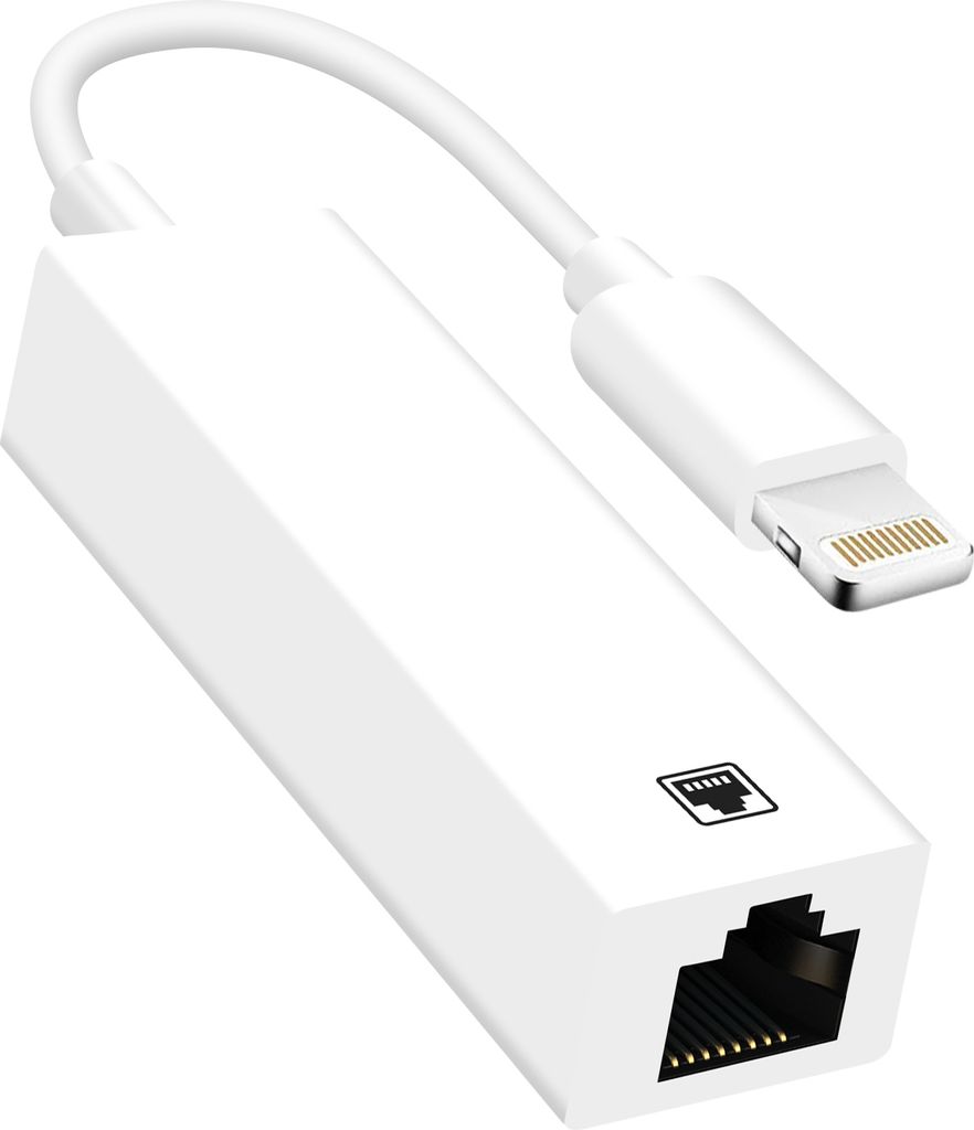 Ethernet RJ45 / Lightning Adapter, 100 Mbps Geschwindigkeit Produktbild 