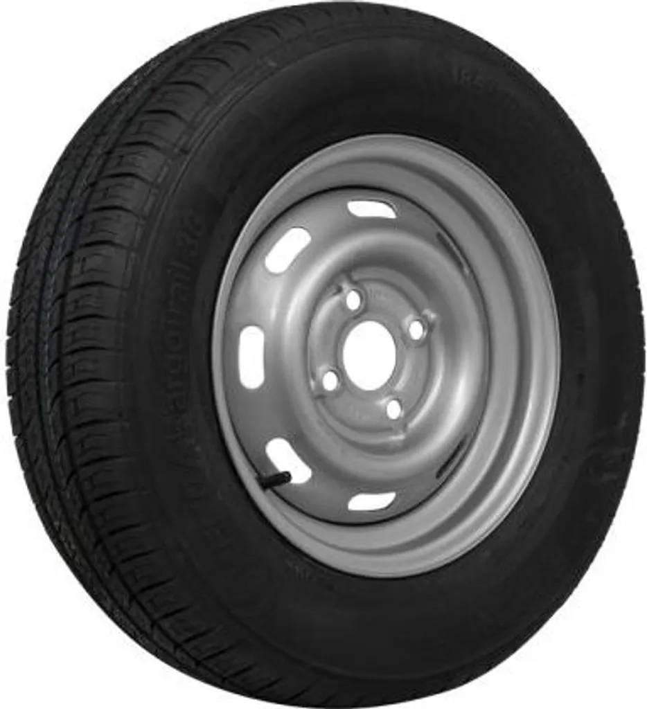 Roue complète 185 70 R13 avec jante 4 trous pour remorque bagagère