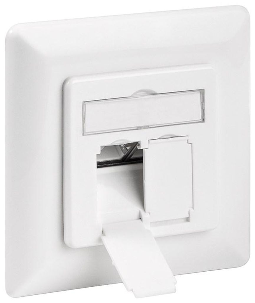 Goobay 68721 CAT 6a Prise encastrée (UP), blanc, blanc - 2x Image du produit 