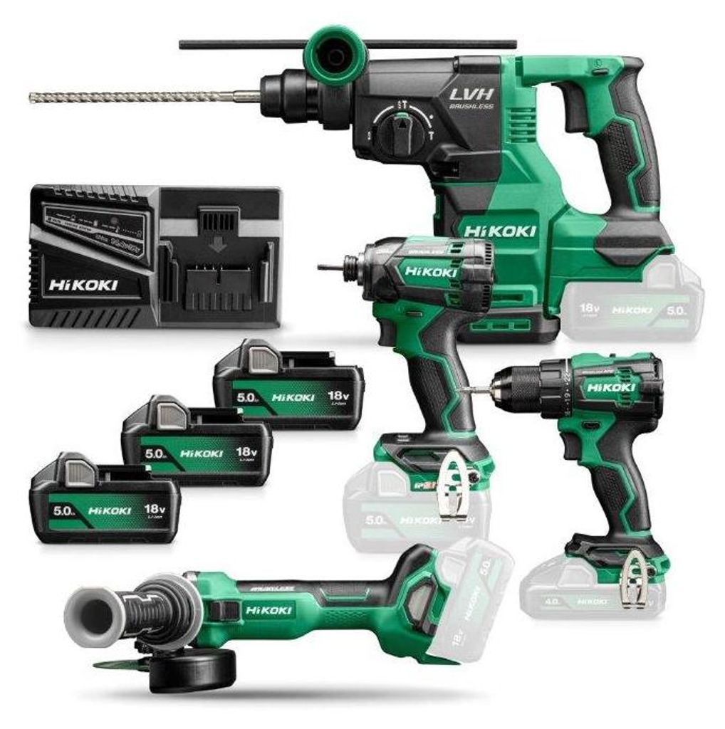 Elektrisch gereedschapset Ds18de+wh18dc+g1813da+dh18 18v Productafbeelding 