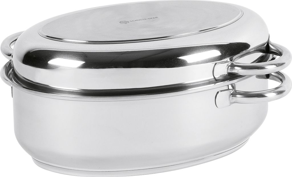 Schulte-Ufer Multi-Bräter 38 cm, 9 l, Edelstahl, Edelstahl, Induktion, Edelstahl, Edelstahl