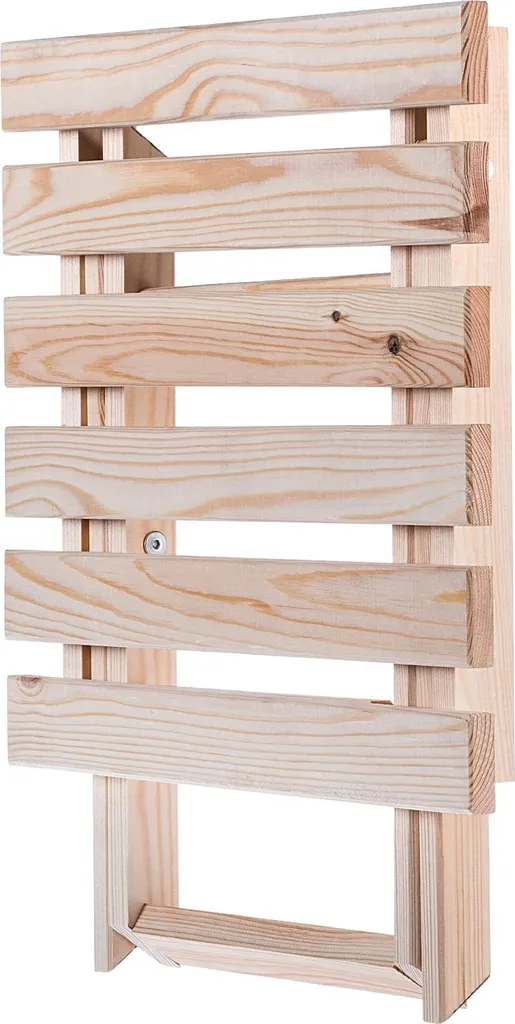 Set 2 Sdraio Pieghevoli e Tavolino KADAX Legno Faggio e Grigio - 6