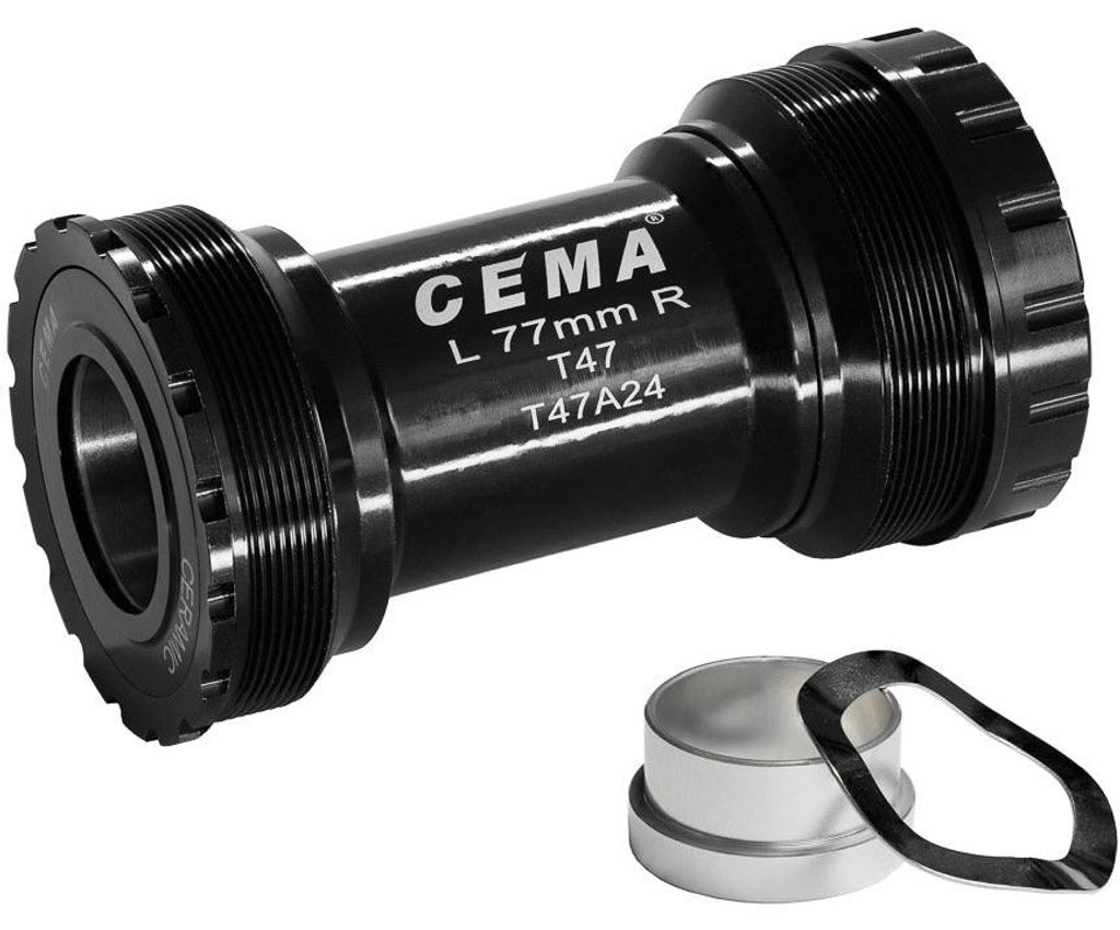Cema Bracketas T47A Sram GXP Edelstahl Schwarz