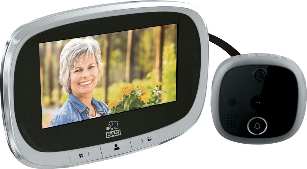 BASI - Digitaler Türspion - TS 810 - Silber - 6800-0020