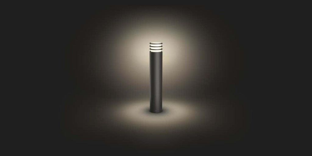 PHILIPS HW Lucca Post Connected 1x9,5W - Anthrazit Produktbild 