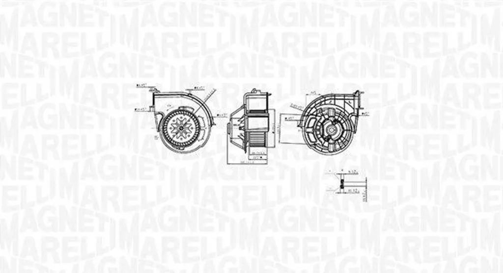 Moteur ventilateur habitacle Magneti Marelli 069412761010 pour BMW X5