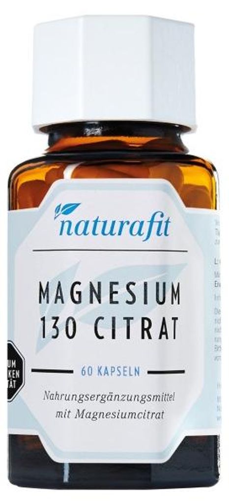 naturafit Magnesium 130 Citrat Kapseln, 60 St. Kapseln