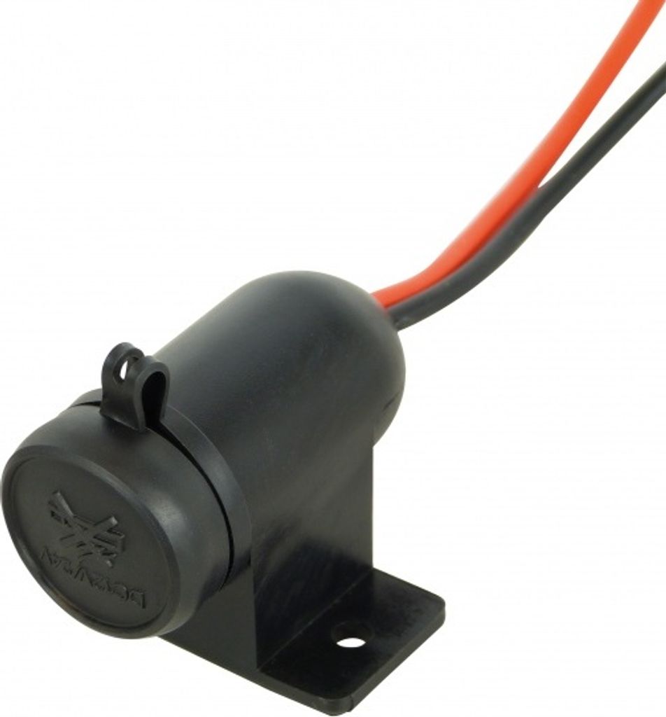 Carpoint Zigarettenanzünder-Steckdose Aufbau-Montage 12/24V, Schwarz