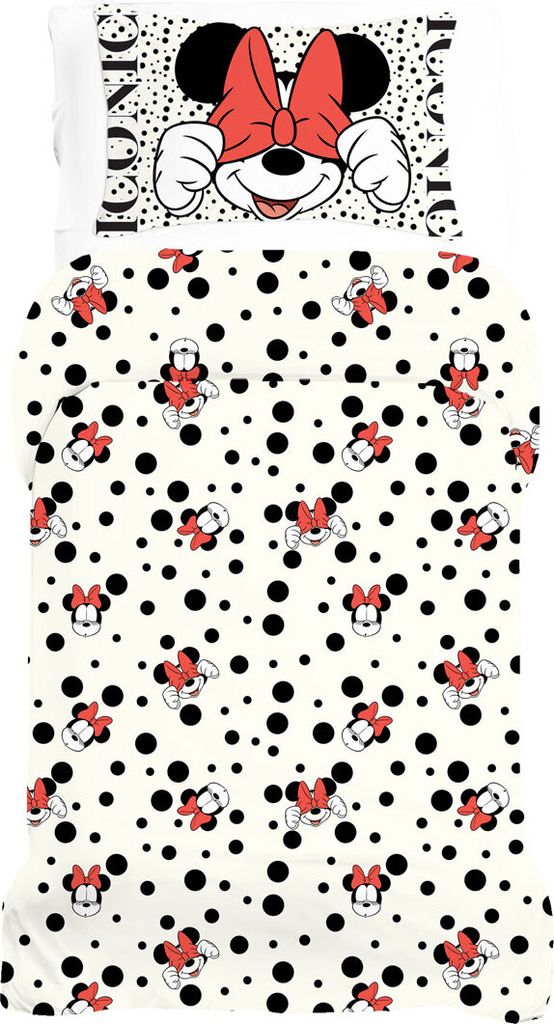 Minnie Mouse Guckloch-Einzelbettwäsche-Set