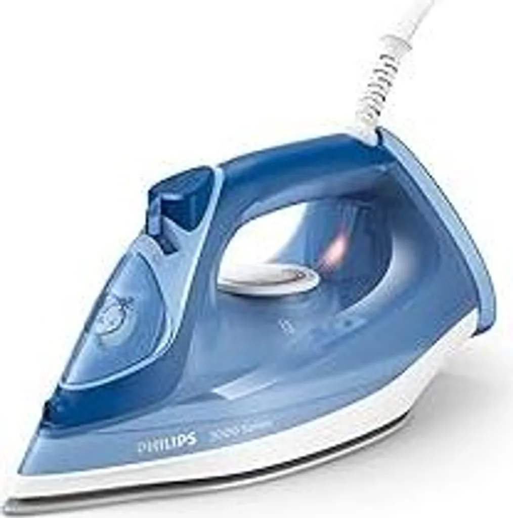 Ferro da stiro a vapore Philips Serie 3000 - 2.400 W, potenza vapore costante di 40 g/min, getto vapore 180 g, piastra in Vetroceramica, vapore verticale, blu (DST3031/20)