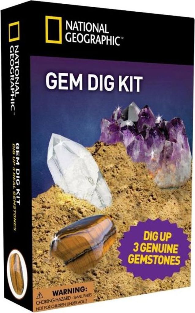 National Geographic Ausgrabungsset Edelsteine zum Ausgraben Produktbild 
