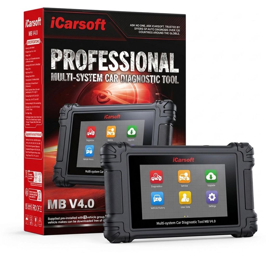 iCarsoft MB V4.0 OBD2 Diagnosegerät kompatibel mit Mercedes Produktbild 