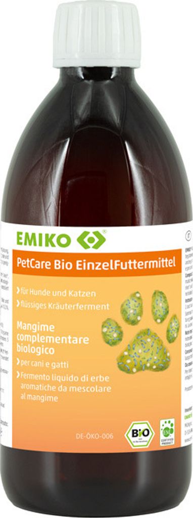 Emiko PetCare Bio Einzelfuttermittel 0,5 l für Hunde und Katzen