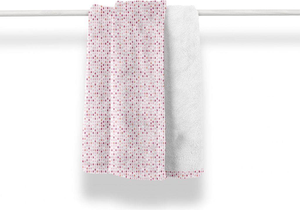 ABAKUHAUS Abstrakt Weich Flanell Fleece Decke, Raining Drops Art Pastell, Gemütlicher Plüsch für den Innen- und Außenbereich, 125 x 175 cm, Ros...