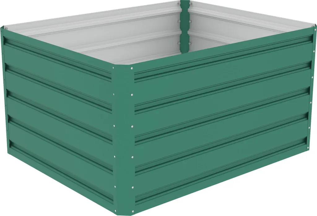 Letto rialzato G21 Daisy 100 x 80 x 52 cm, metallo, verde