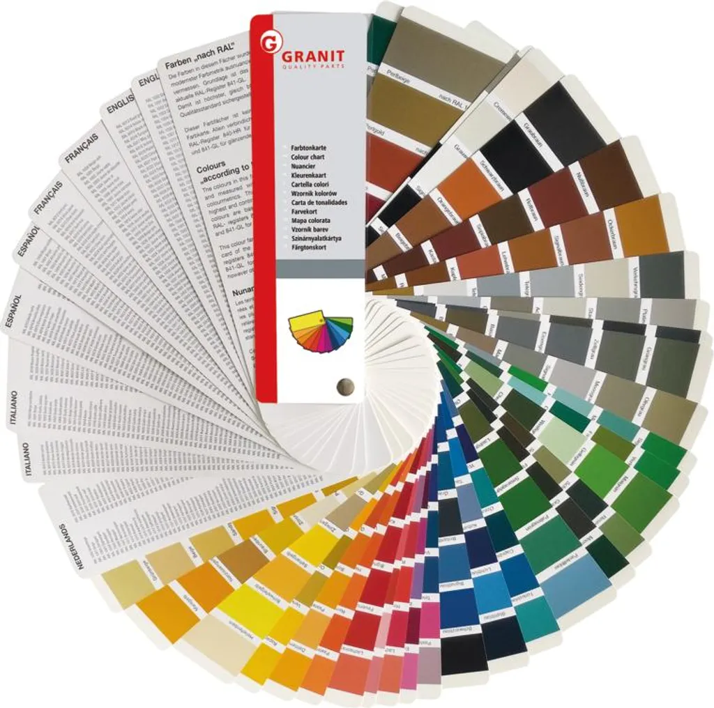Palette de couleurs Nopolux Wilckens Granit pour rénovation de matériel