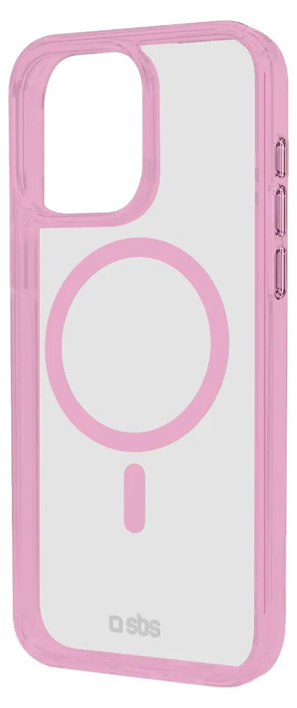 Protection arrière iPhone 16 Pro rose translucide SBS - Coque 6,3 pouces