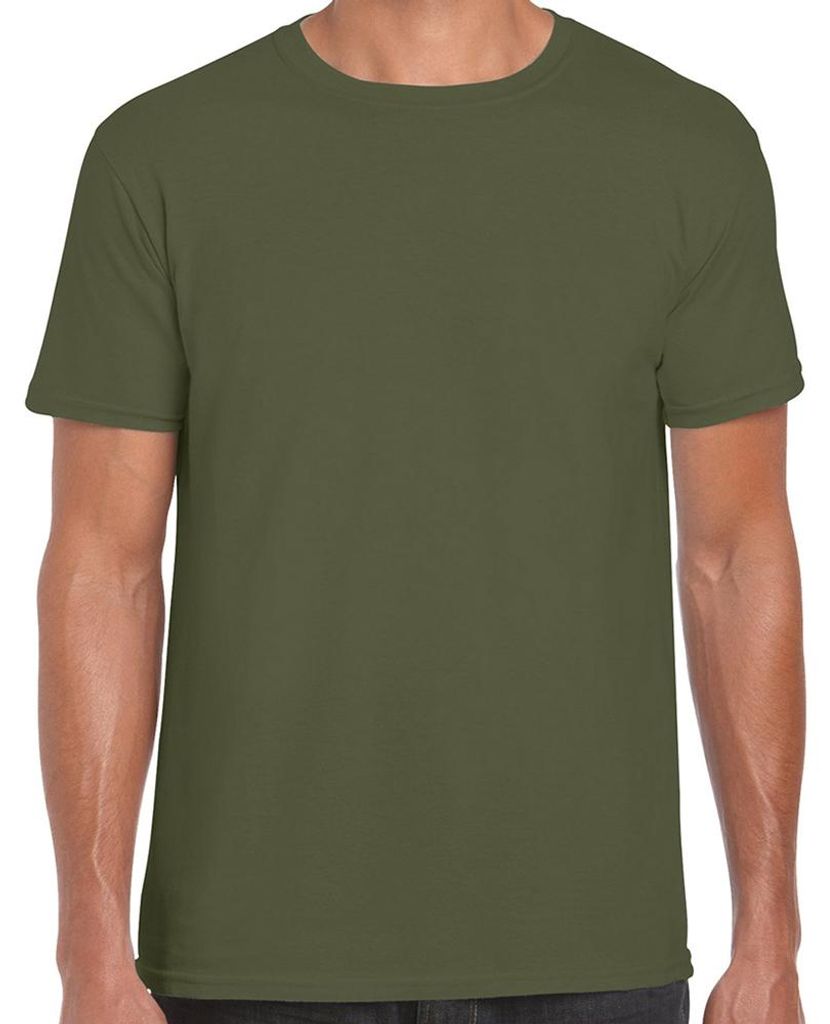 Gildan - "Softstyle" T-Shirt für Herren/Damen Uni LT1360 (4XL) (Militärgrün)
