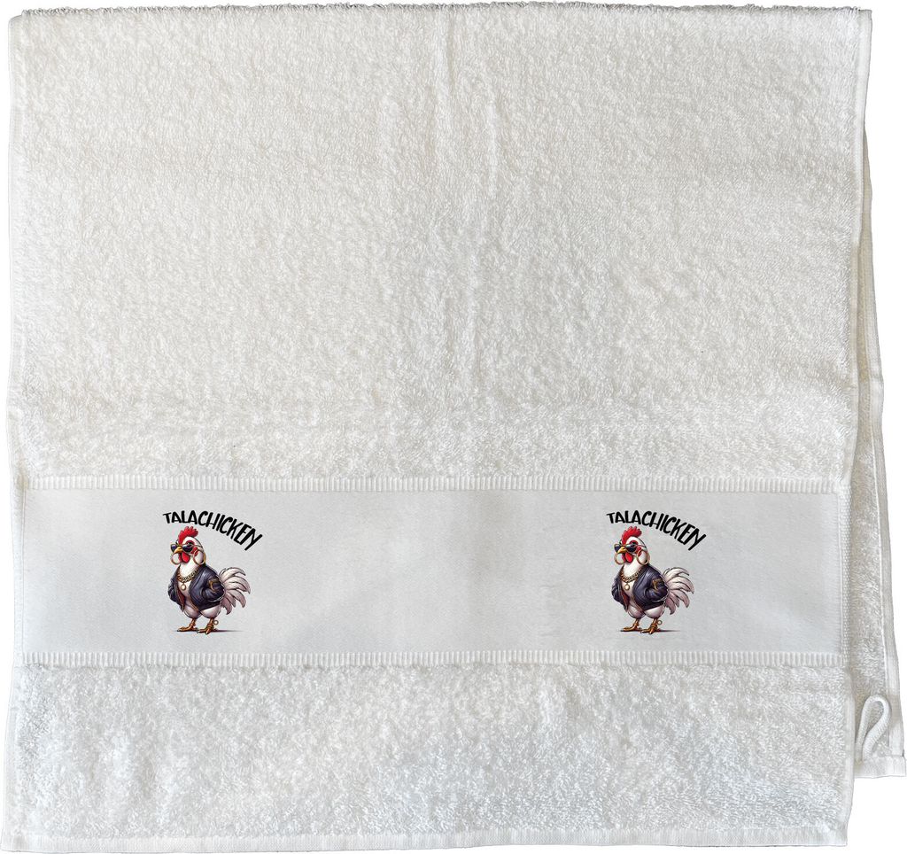 Huuraa Handtuch Talachicken Meme Talahon 50x100cm White Baumwolle Handtuch Geschenkidee