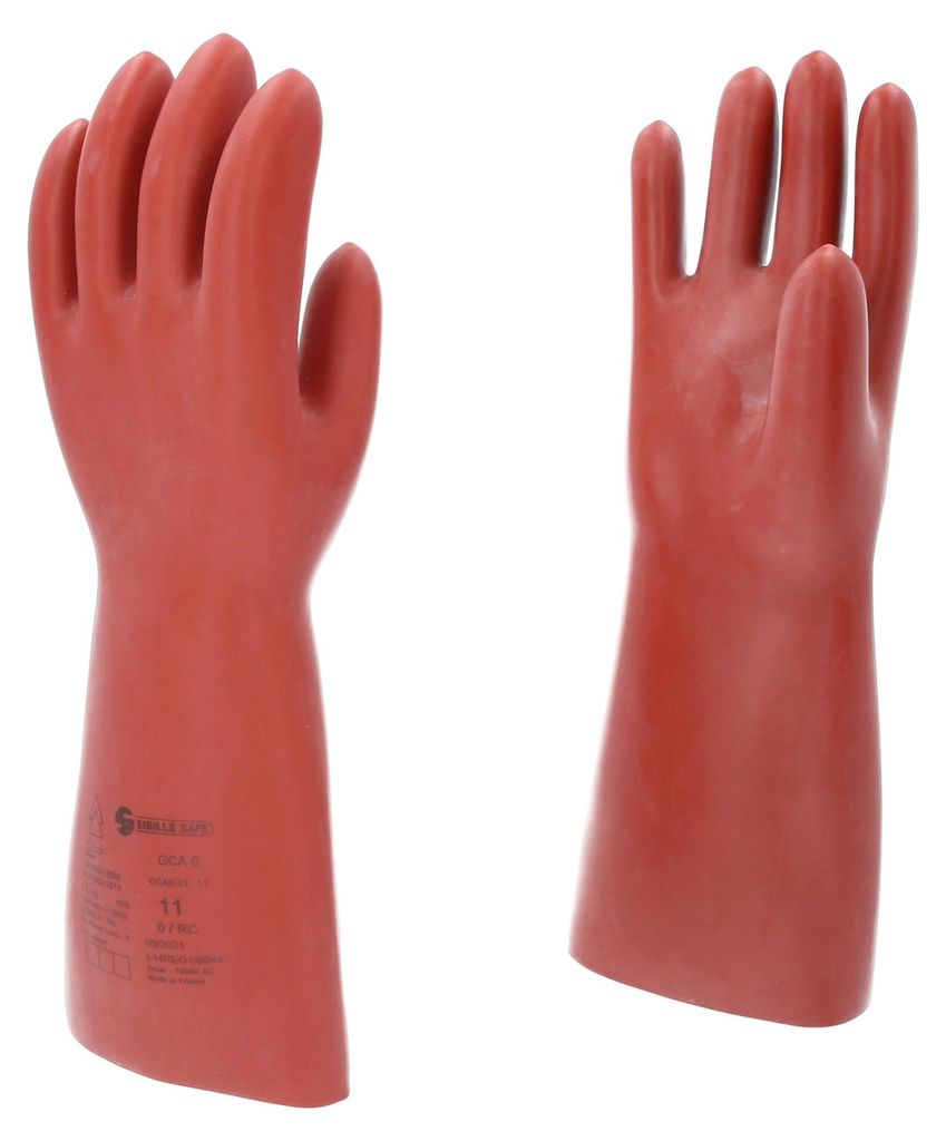 KS Tools Elektriker-Schutzhandschuh mit mechanischen und thermischen Schutz, Größe 11, Klasse 0, rot 11117.0008