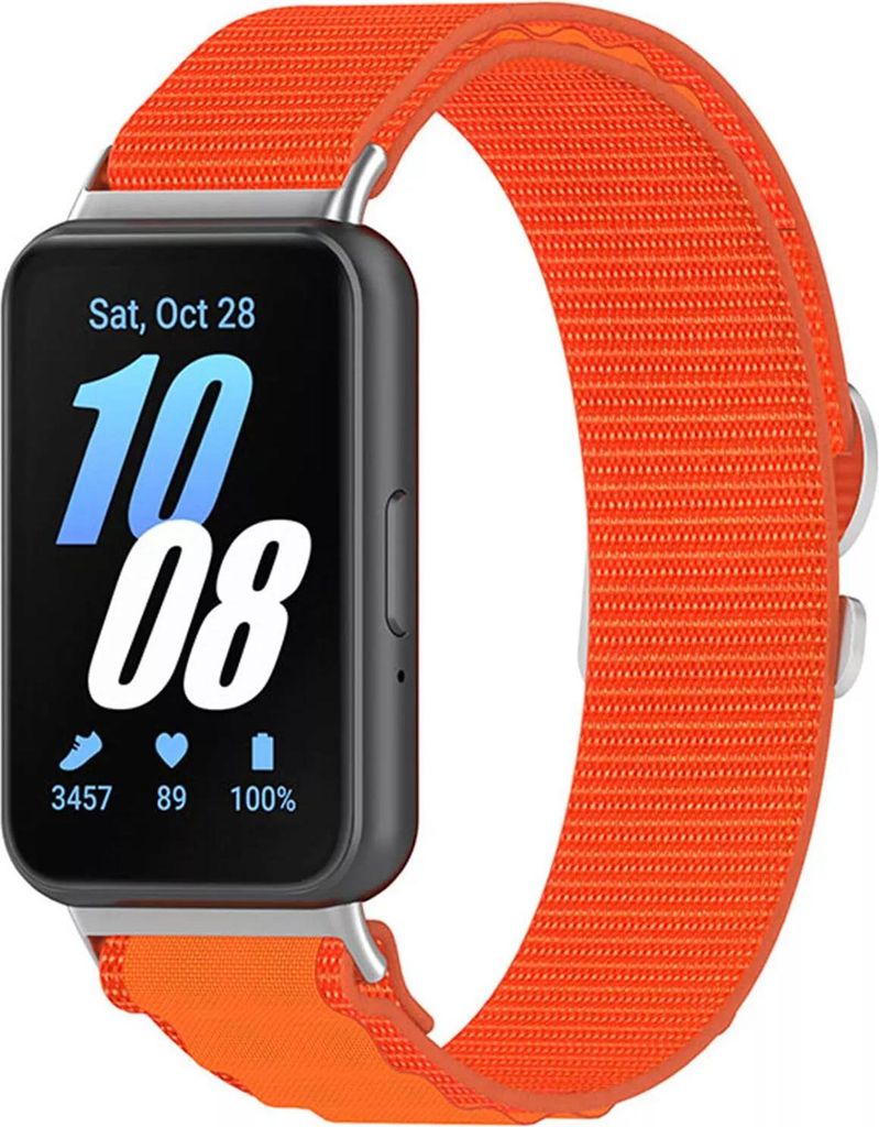 Strap-it Alpine Nylonband - passend für das Samsung Galaxy Fit 3 (orange)