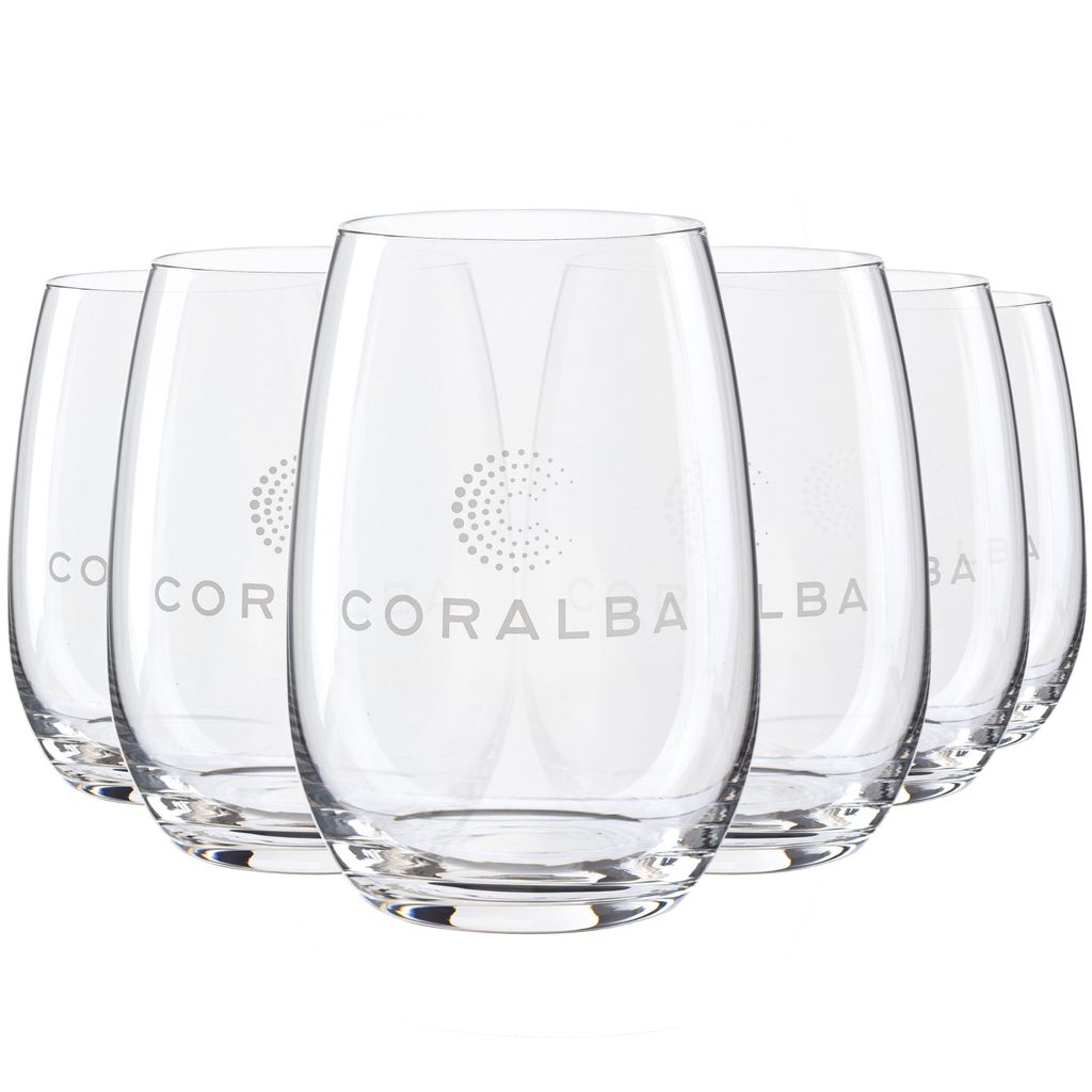 6x Coralba Saftglas 0,3L | Hochwertiges Trinkglas für Saft, Wasser & Softdrinks | Robustes & stilvolles Design – langlebig | Für Gastronomie & ...