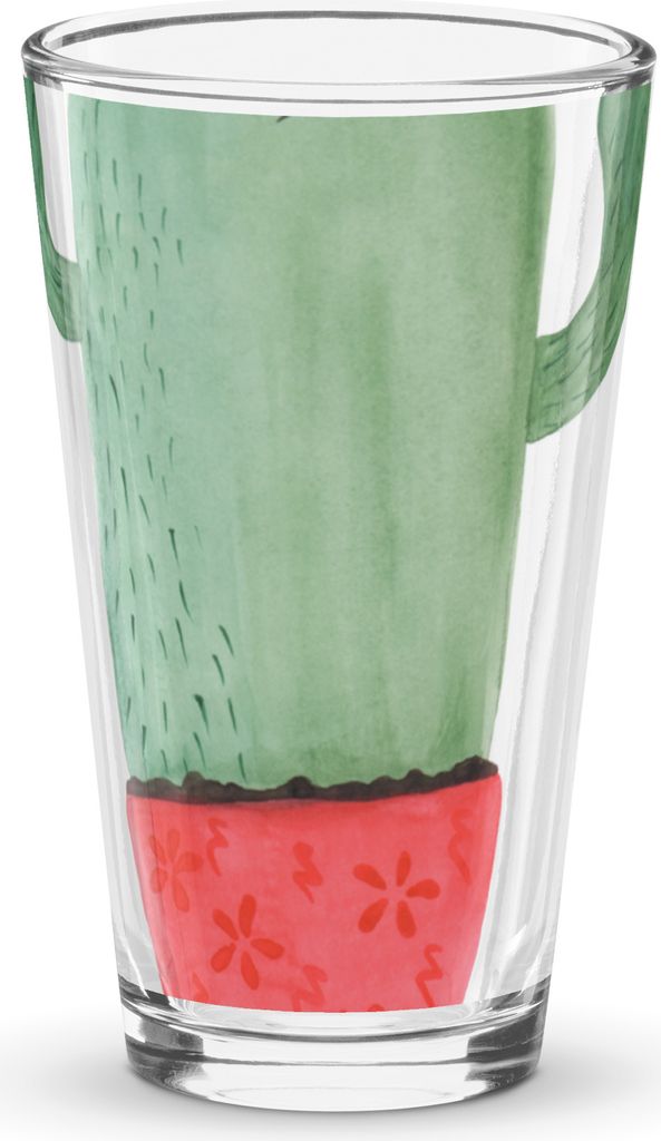 Mr. & Mrs. Panda Glas Kaktus Wut - Transparent - Geschenk, Kollege, Kakteen, Bierglas, Pintglas, Cocktailglas, Chefin, Tumbler, Büro, Kollegin, w...