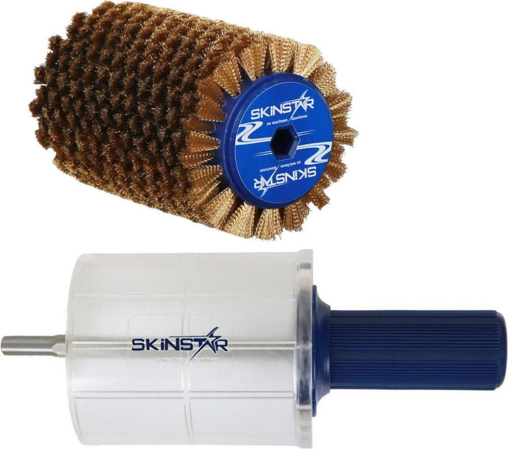 SKINSTAR Komplett Bürsten Set Rotorbürste Speed Stick Brush Kupfer-Bronze 120mm