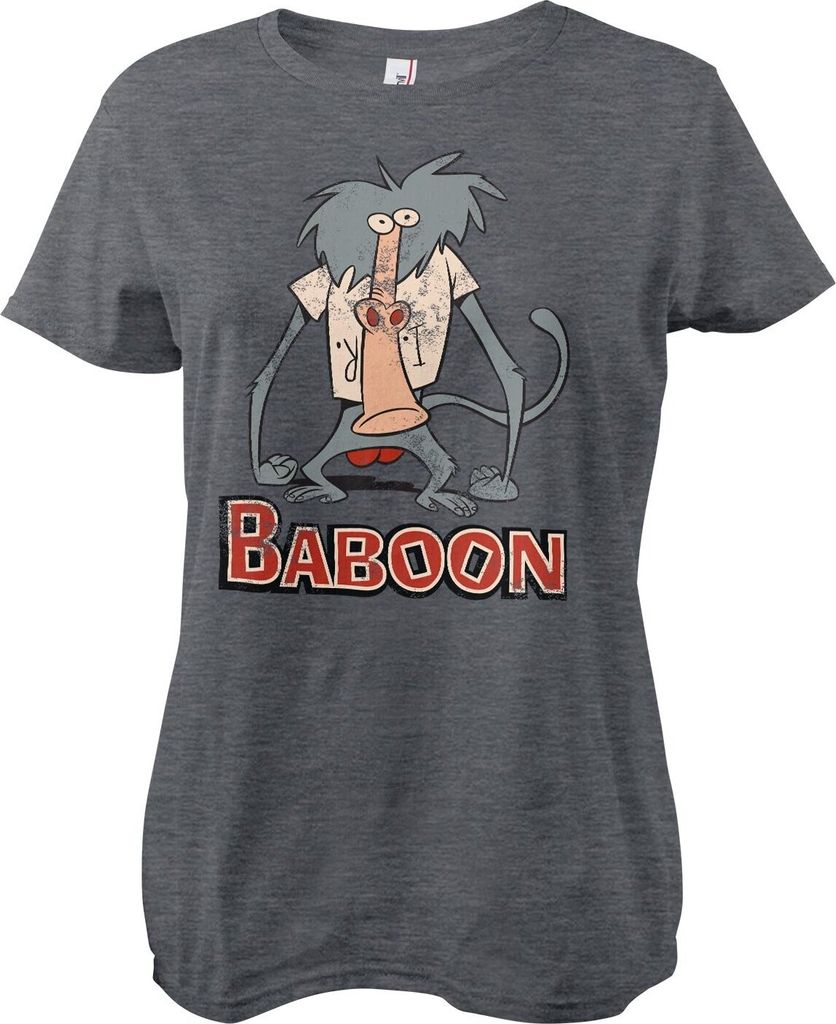 I Am Weasel - Baboon Girly Tee - Small - DarkHeather