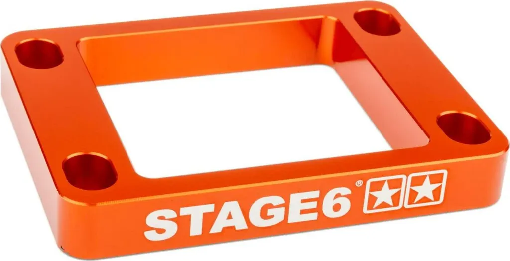 Écarteur de boîte à clapets Stage6 10mm Orange pour moteur AM6 et Derbi