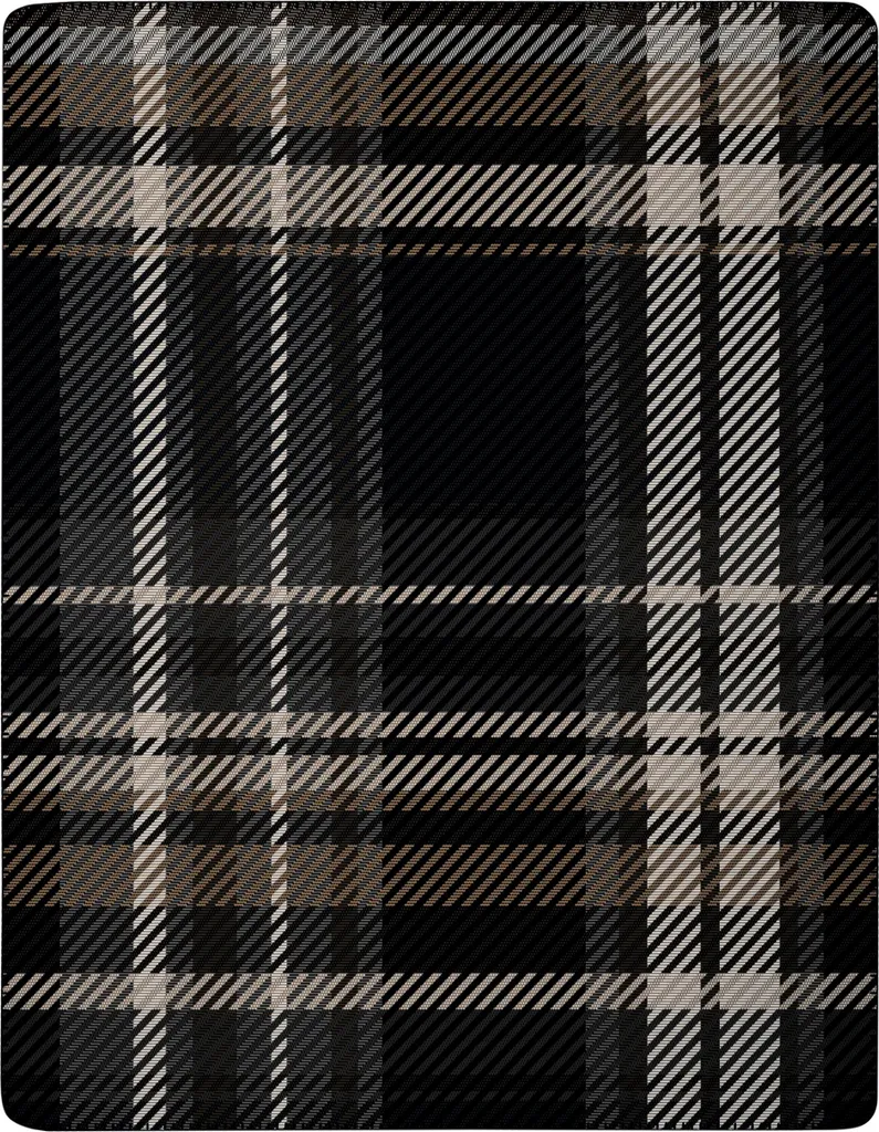 Plaid Biederlack 150x200 Midnight Elegance - Textile Moelleux et Durable