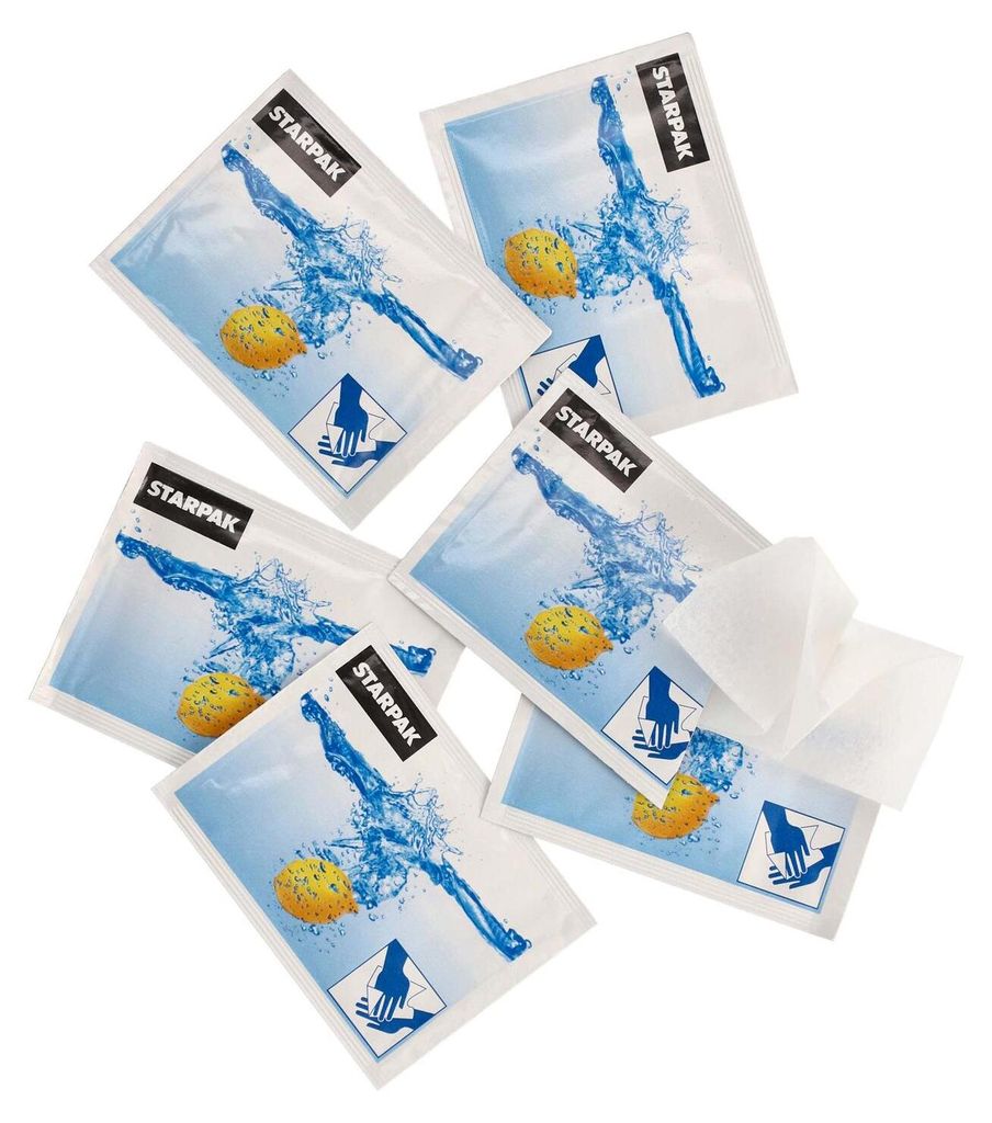 250x Erfrischungstücher Citrustücher feucht einzeln Produktbild 