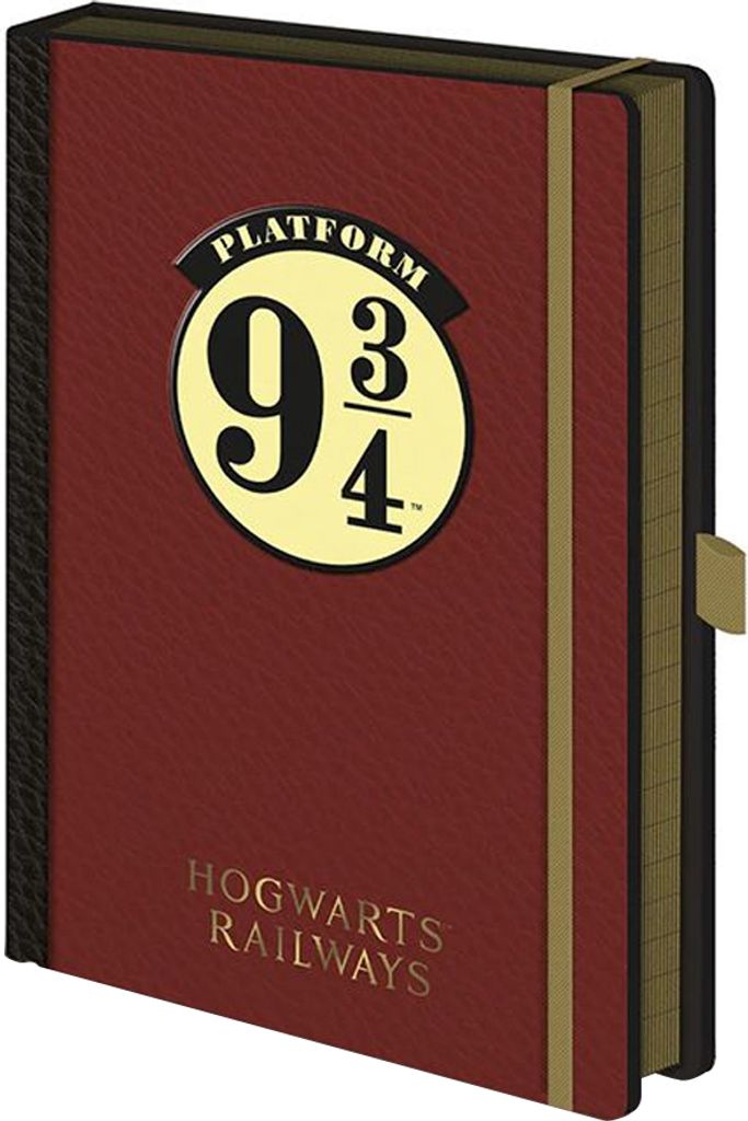 Harry Potter - Notizbuch, Bahnsteig 9 3/4, A5 BS4596 (Einheitsgröße) (Weinrot)