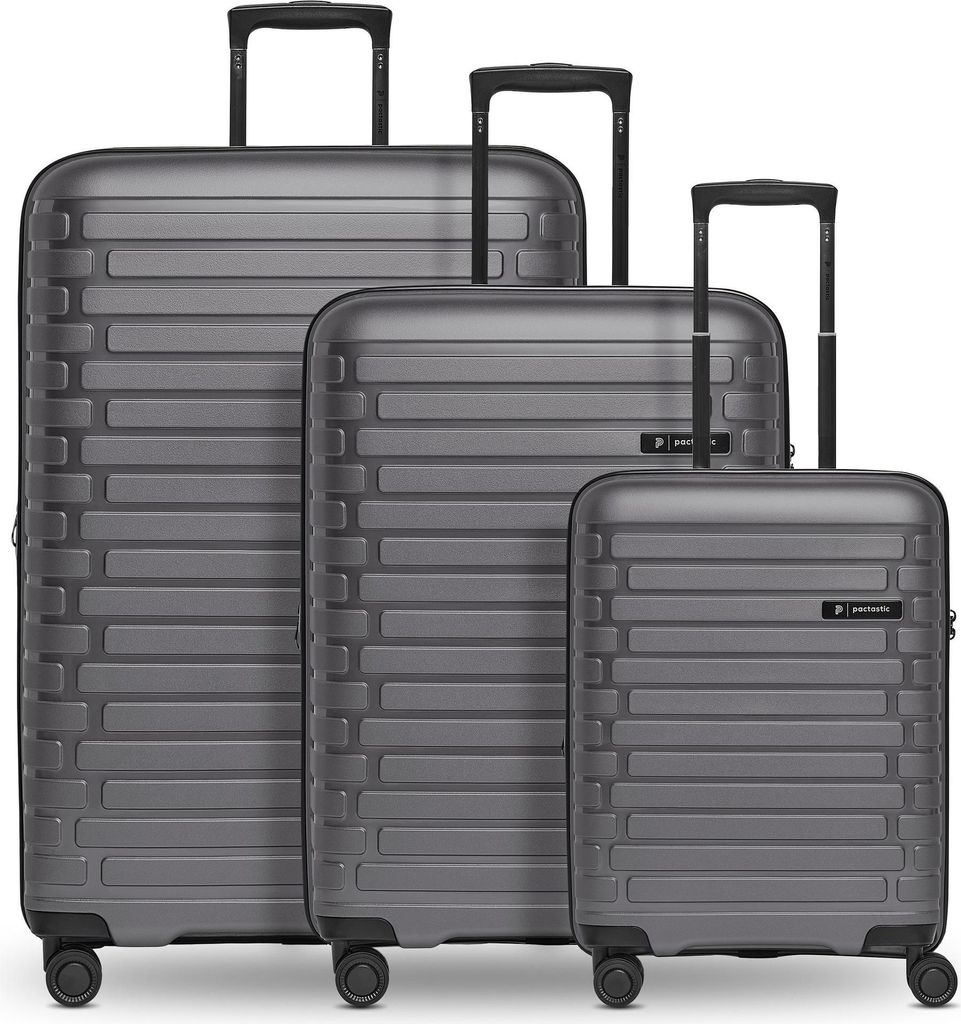 Pactastic Collection 04 Trolley-Set S / M / L Anthracite - Metallic dunkelgrau 55cm
