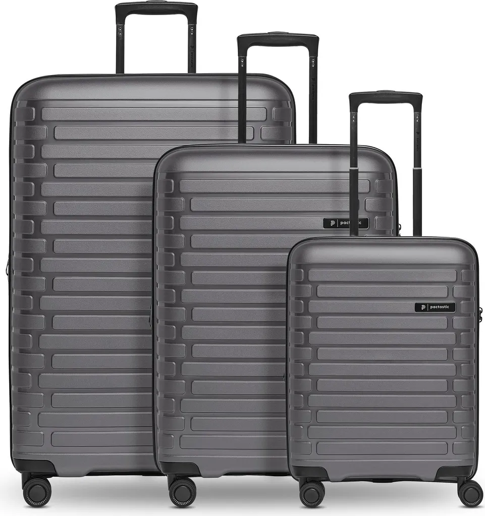 Kit Valises Voyage Famille Anthracite S M L Pactastic Collection 04