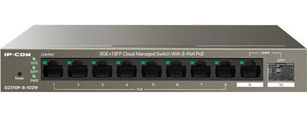 Commutateur réseau PoE IP-COM G2210P pour stopper les pannes réseau