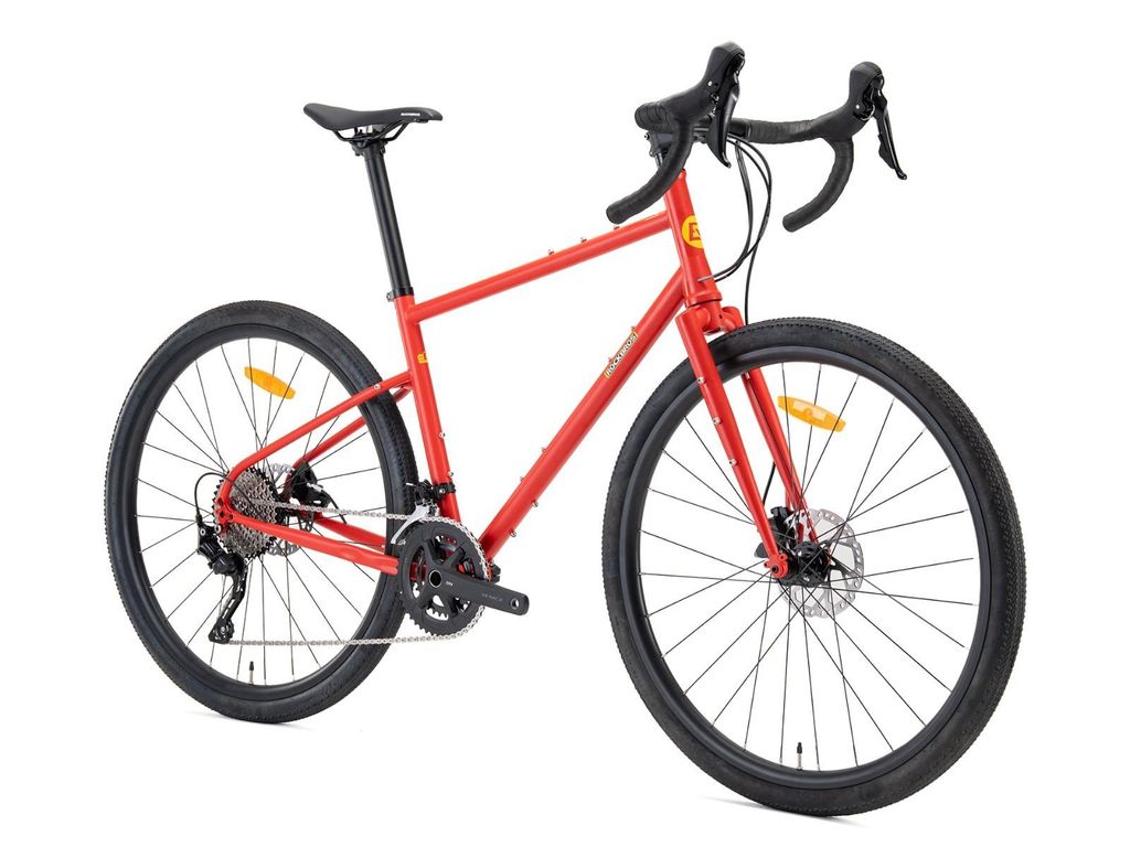 ROCKBROS SPT AL2 Rennrad 700C Aluminium mit 10 Gang Shimano TIAGRA race bike 4-Kolben Hydraulische Scheibenbremsen L(700C*470) Rot