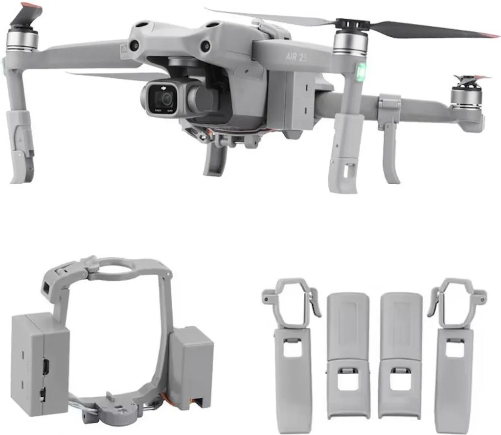 Système d'Air-Dropping pour DJI Air 2 et Air 2S - Mécanisme Largage Gris