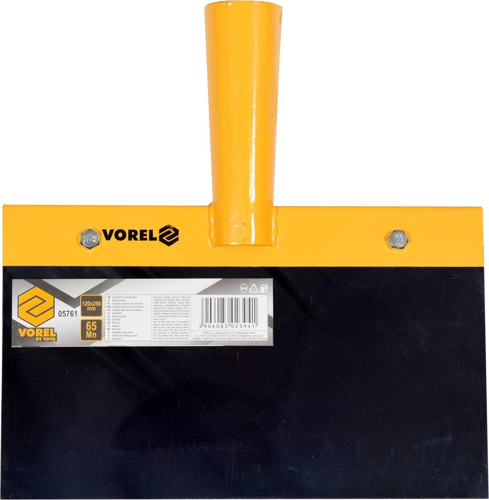 VOREL Betonschaber aa verschiedene Größen Klinge de Federstahl de Federstahl de 25 cm