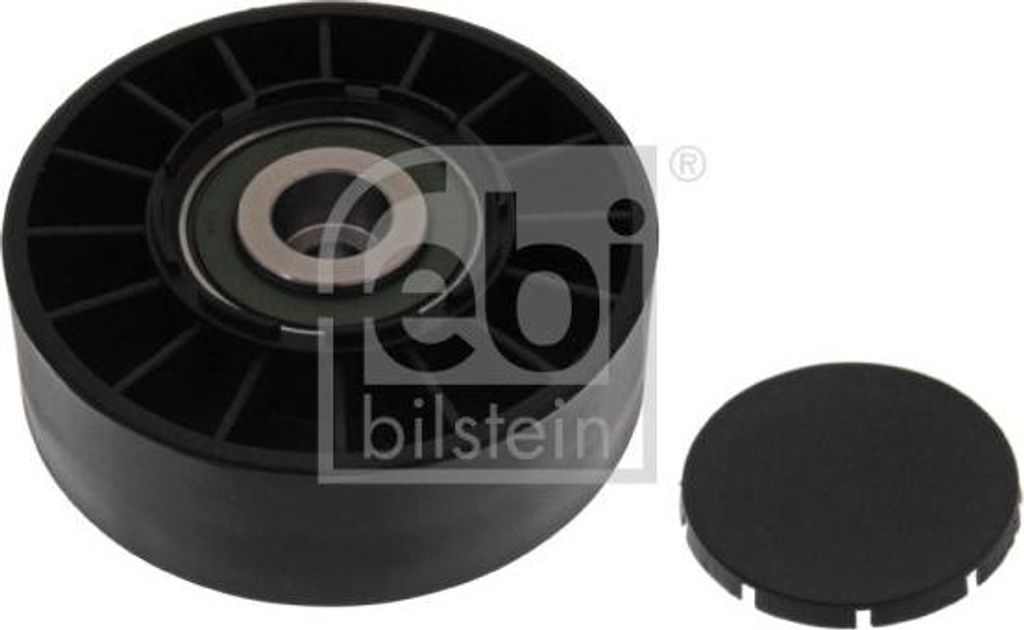 FEBI BILSTEIN 02249 Umlenk-/Führungsrolle, Keilrippenriemen OE A6012000970 kompatibel mit Primera, Hilux, Spider, Polo 6N, 911, Cherokee, Starlet,...