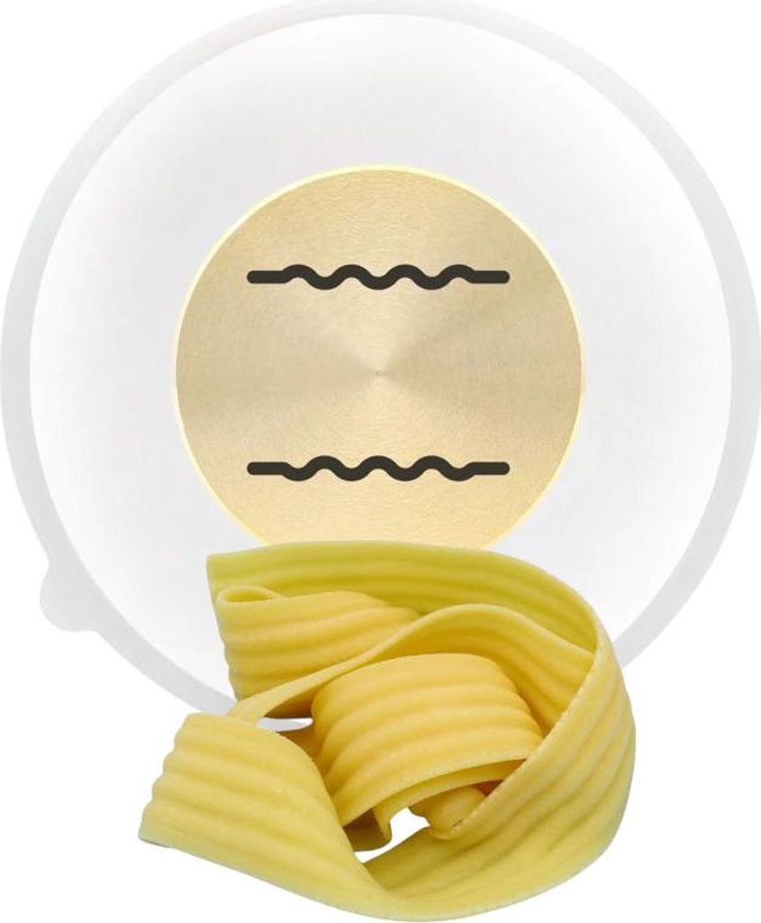 Matrize POM/Messing - gewellte Pappardelle für Philips Pastamaker Avance / 7000er