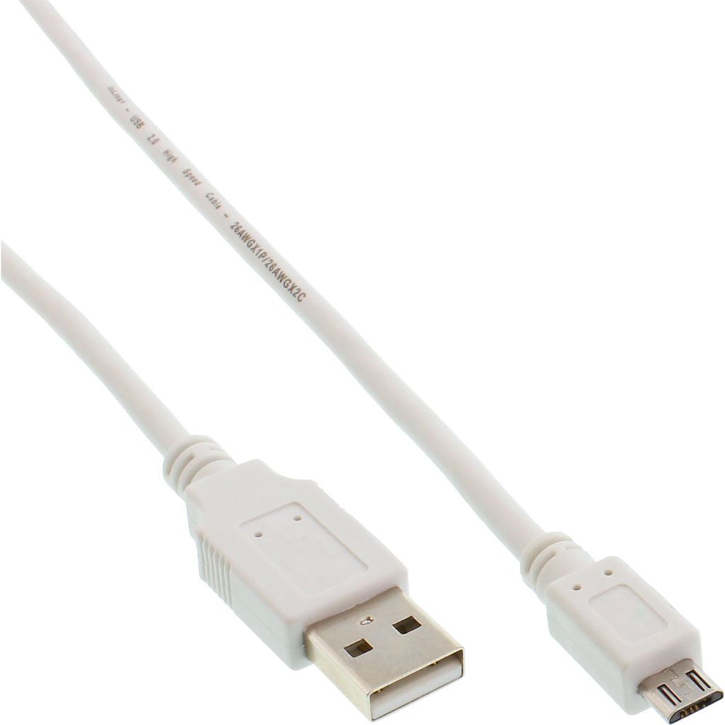 InLine Micro-USB 2.0 Kabel, USB-A Stecker an Micro-B Produktbild 
