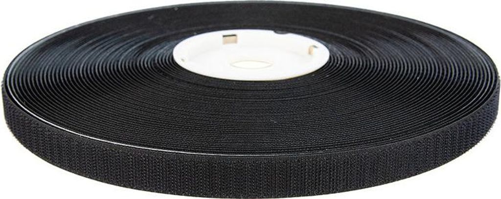 Klettverschluss 20mm selbstklebender Haken schwarz