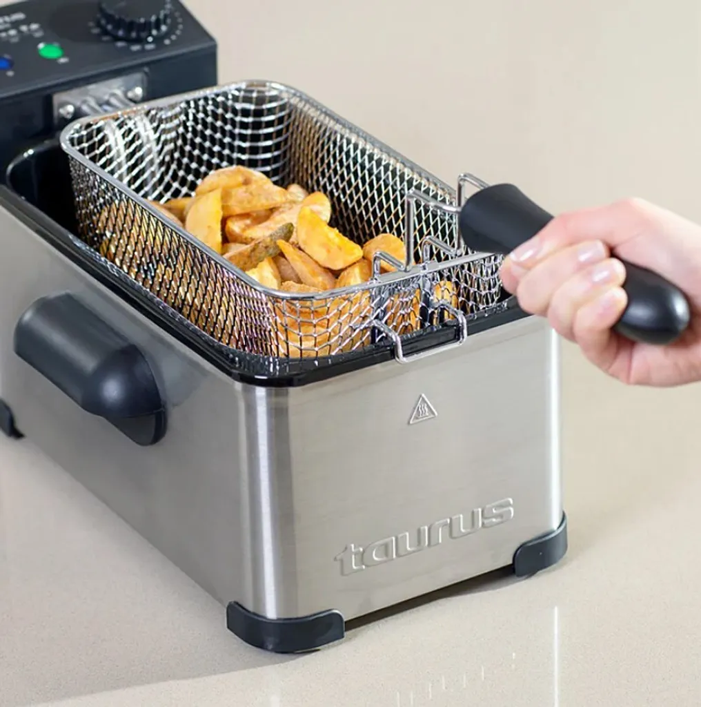 Friteuse Taurus Professional 3L 2000W en acier inoxydable brossé