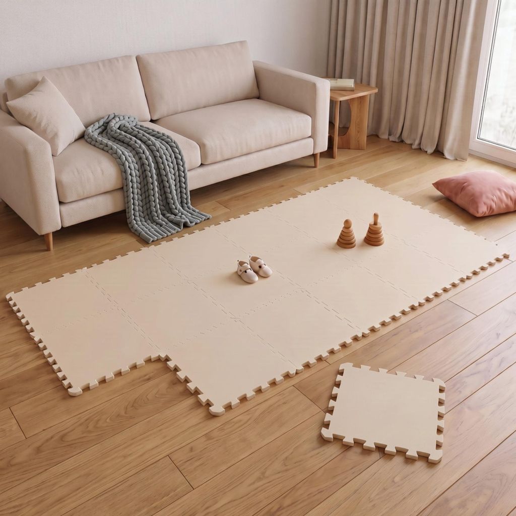 18 Teile Baby Kinder Puzzlematte ab Null - 30x30 Puzzle Produktbild  KI-generiertes Bild