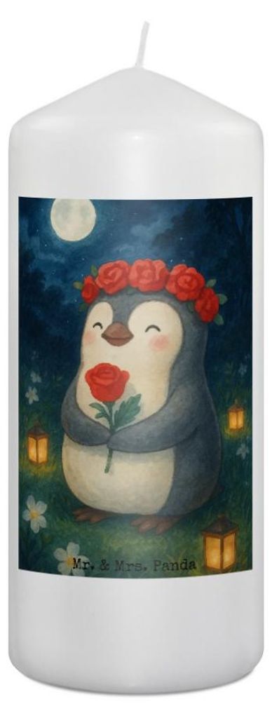 Mr. & Mrs. Panda Kerze Jungfrau Astrologie Design 19 x 8 cm - Weiß - Geschenk, Wachskerze, Geschenke für Frauen, Tierkreiszeichen, Geburtstagsges...