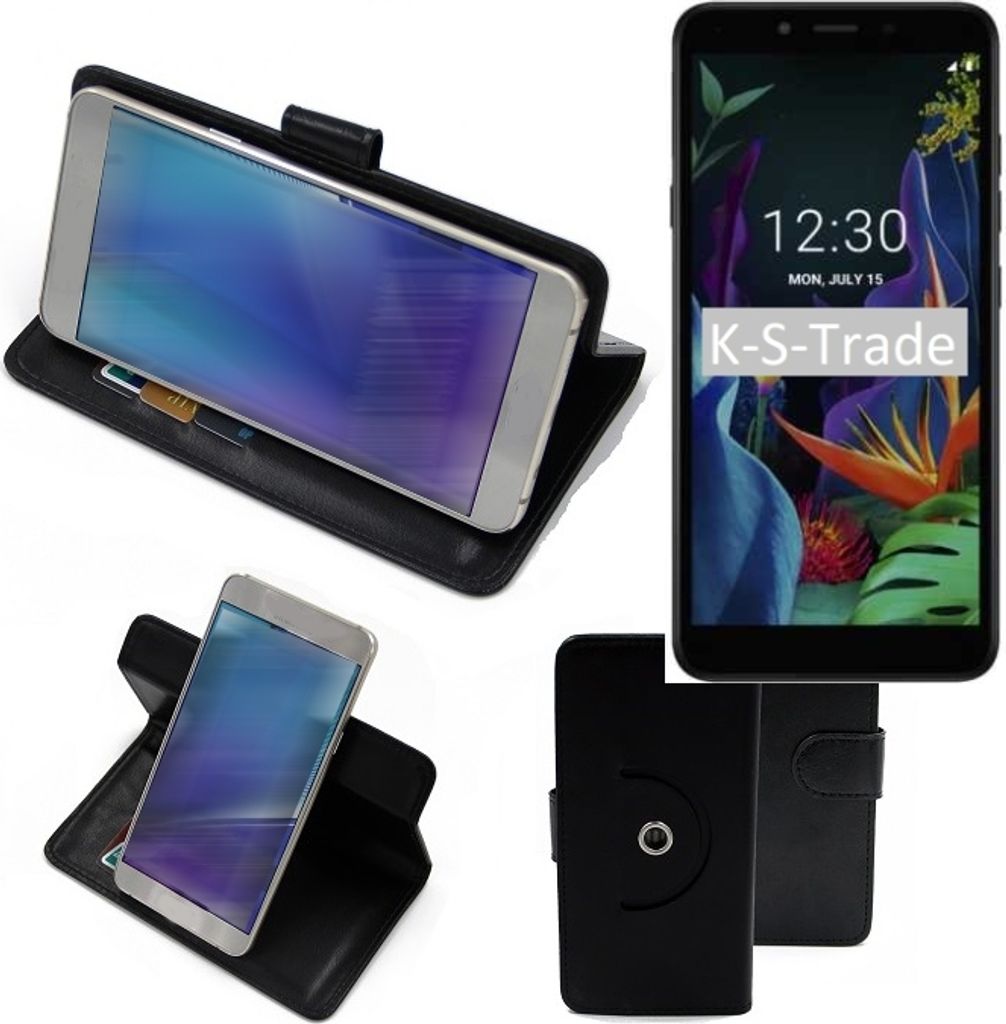 K-S-Trade Case Schutzhülle Handyhülle kompatibel mit LG Electronics K20 Flipcase Smartphone Cover Handy Schutz Tasche Klapphülle Walletcase