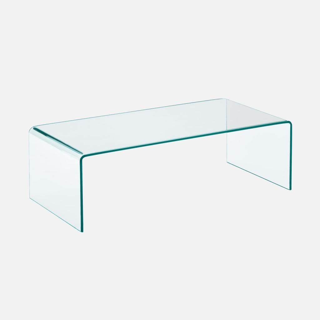 sweeek - Rechteckiger Couchtisch aus gehärtetem Glas - Produktbild 
