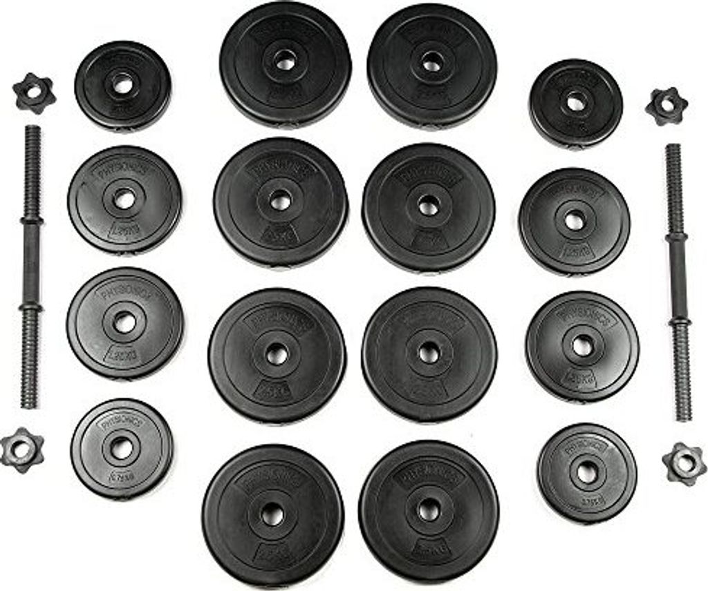 Physionics® Multifunktion Hantelbank + Kurzhantel Set 30 kg Produktbild 9